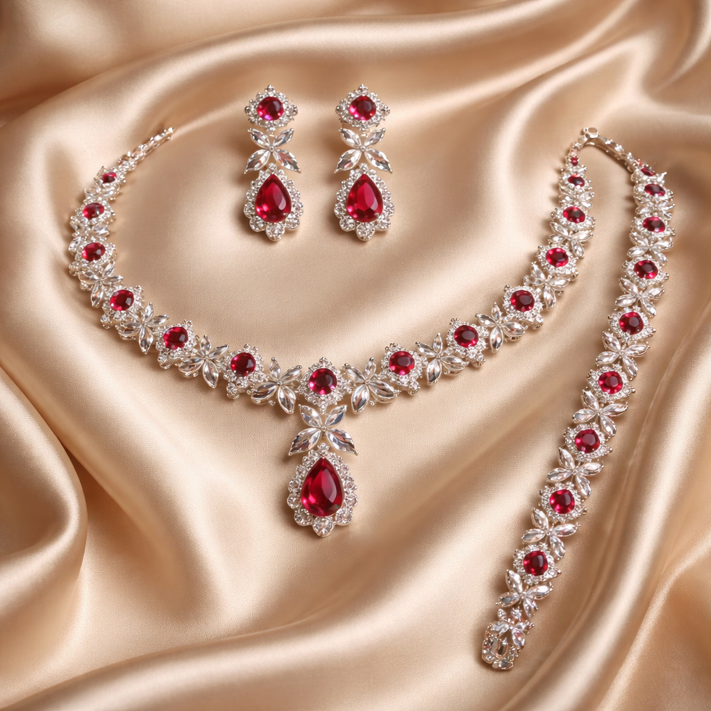 Imperial Rose Zircon set