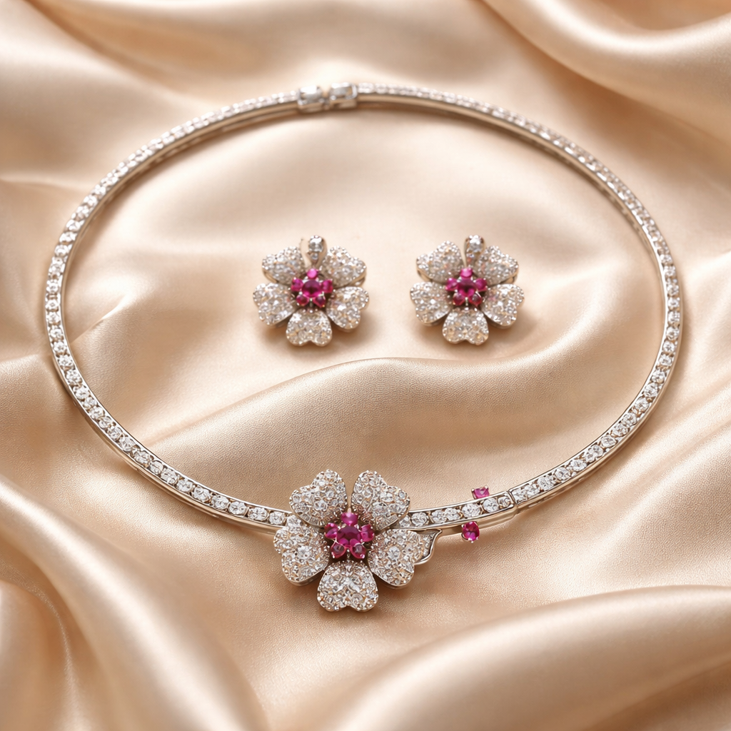 Camellia Zircon Set