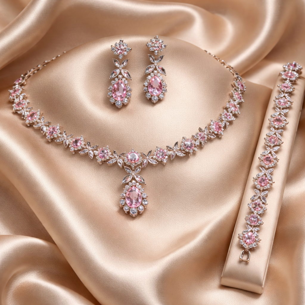 Imperial Rose Zircon set