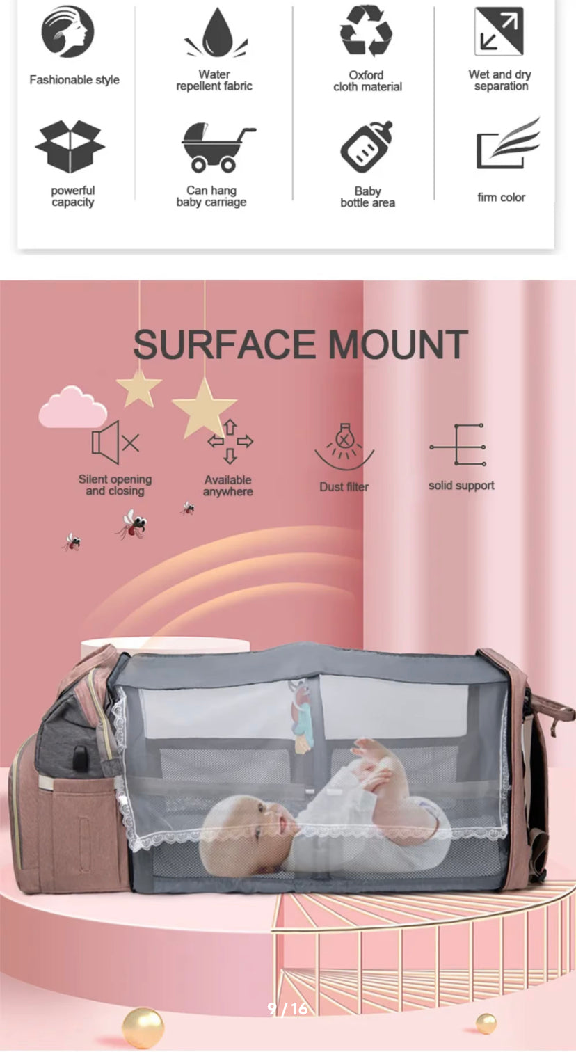 Folding Mommy Bag Folding Crib